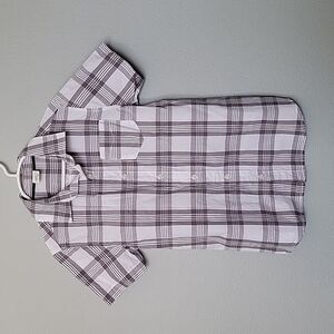 Crazy 8 Medium 7-8 boys plaid button down shirt